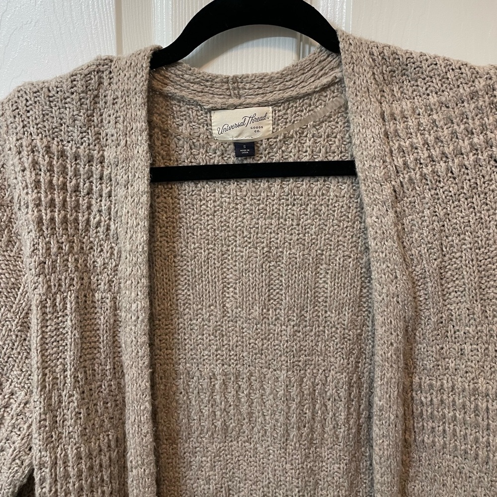 Light Brown Long Cardigan